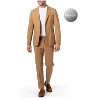 BOSS Black Herren Anzug beige Schurwoll-Stretch von BOSS Black