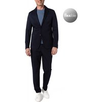 BOSS Black Herren Anzug blau Baumwoll-Stretch von BOSS Black