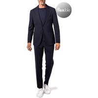 BOSS Black Herren Anzug blau Schurwoll-Stretch von BOSS Black