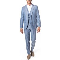 BOSS Black Herren Anzug blau Schurwolle von BOSS Black