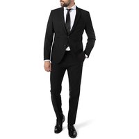 BOSS Black Herren Anzug schwarz Schurwoll-Stretch von BOSS Black