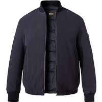 BOSS Black Herren Blouson blau Mikrofaser unifarben BOSS Black Herren Blouson blau Mikrofaser unifarben von BOSS Black