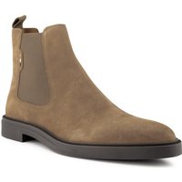 BOSS Black Herren Schuhe beige Nubuk-/Veloursleder von BOSS Black