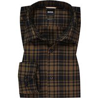 BOSS Black Herren Hemd braun Flanell von BOSS Black