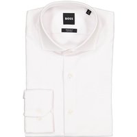 BOSS Black Herren Hemden weiß Baumwoll-Stretch von BOSS Black