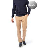 BOSS Black Herren Hose beige Mikrofaser von BOSS Black