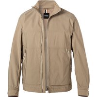 BOSS Black Herren Jacke beige Baumwolle unifarben von BOSS Black