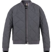 BOSS Black Herren Jacke Grau Wolle unifarben BOSS Black Herren Jacke Grau Wolle unifarben von BOSS Black