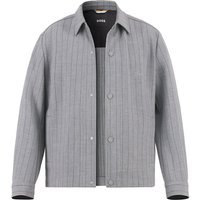 BOSS Black Herren Overshirt Grau unifarben von BOSS Black