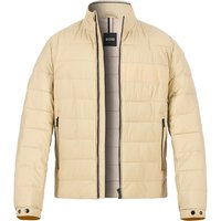 BOSS Black Herren Steppjacke beige Mikrofaser unifarben von BOSS Black