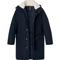 BOSS Black Herren Jacken blau Mikrofaser unifarben von BOSS Black