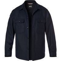 BOSS Black Herren Overshirt blau unifarben BOSS Black Herren Overshirt blau unifarben von BOSS Black