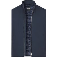 BOSS Black Herren Jacken blau Mikrofaser unifarben von BOSS Black