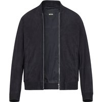 BOSS Black Herren Lederjacke blau von BOSS Black