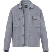 BOSS Black Herren Jacke grau Wolle unifarben von BOSS Black