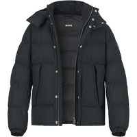 BOSS Black Herren Steppjacke schwarz Mikrofaser unifarben von BOSS Black