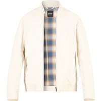 BOSS Black Herren Blouson weiß Baumwolle unifarben von BOSS Black