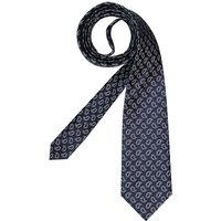 BOSS Black Herren Krawatte blau Seide gemustert von BOSS Black