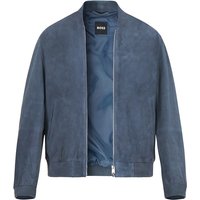 BOSS Black Herren Lederjacke blau von BOSS Black