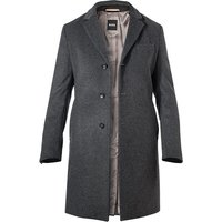 BOSS Black Herren Mantel Grau Woll-Stretch BOSS Black Herren Mantel Grau Woll-Stretch von BOSS Black