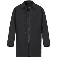 BOSS Black Herren Mäntel Schwarz Mikrofaser unifarben von BOSS Black