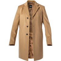 BOSS Black Herren Mantel beige unifarben von BOSS Black