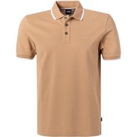 BOSS Black Herren Polo-Shirt beige Baumwoll-Piqué von BOSS Black