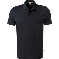 BOSS Black Herren Polo-Shirt blau Baumwoll-Piqué von BOSS Black