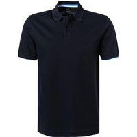 BOSS Black Herren Polo-Shirt blau Baumwoll-Piqué von BOSS Black