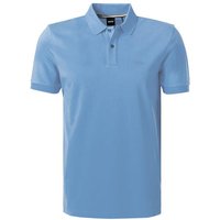 BOSS Black Herren Polo-Shirt blau Baumwoll-Piqué von BOSS Black