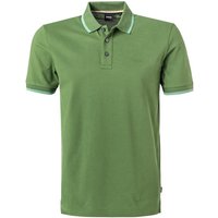 BOSS Black Herren Polo-Shirt grün Baumwoll-Piqué von BOSS Black