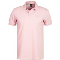 BOSS Black Herren Polo-Shirt rosa Baumwoll-Piqué von BOSS Black