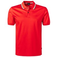 BOSS Black Herren Polo-Shirt rot Baumwoll-Jersey von BOSS Black