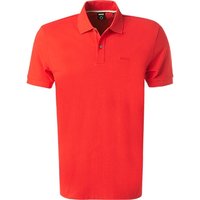 BOSS Black Herren Polo-Shirt rot Baumwoll-Piqué von BOSS Black