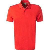 BOSS Black Herren Polo-Shirt rot Baumwoll-Piqué von BOSS Black