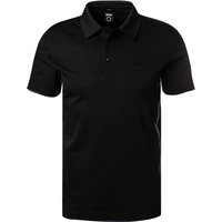 BOSS Black Herren Polo-Shirt schwarz Baumwoll-Jersey von BOSS Black
