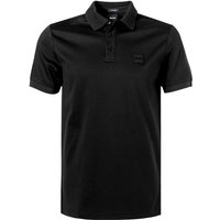 BOSS Black Herren Polo-Shirt schwarz Baumwoll-Jersey von BOSS Black