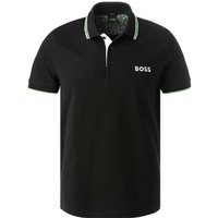 BOSS Black Herren Polo-Shirt schwarz Baumwoll-Piqué von BOSS Black