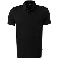 BOSS Black Herren Polo-Shirt schwarz Baumwoll-Piqué von BOSS Black