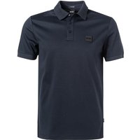 BOSS Black Herren Polo-Shirt blau Baumwoll-Jersey von BOSS Black