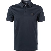 BOSS Black Herren Polo-Shirt blau Baumwoll-Jersey von BOSS Black