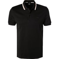 BOSS Black Herren Polo-Shirt schwarz Slim Fit von BOSS Black