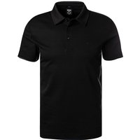 BOSS Black Herren Polo-Shirt schwarz Baumwoll-Jersey von BOSS Black