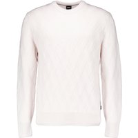 BOSS Black Herren Pullover weiß unifarben von BOSS Black