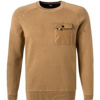 BOSS Black Herren Pullover beige unifarben von BOSS Black