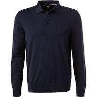 BOSS Black Herren Pullover blau Baumwolle unifarben von BOSS Black