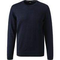 BOSS Black Herren Pullover blau unifarben von BOSS Black