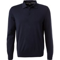 BOSS Black Herren Pullover blau unifarben von BOSS Black