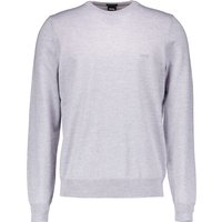 BOSS Black Herren Pullover grau unifarben von BOSS Black