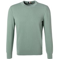 BOSS Black Herren Pullover grün Baumwolle unifarben von BOSS Black